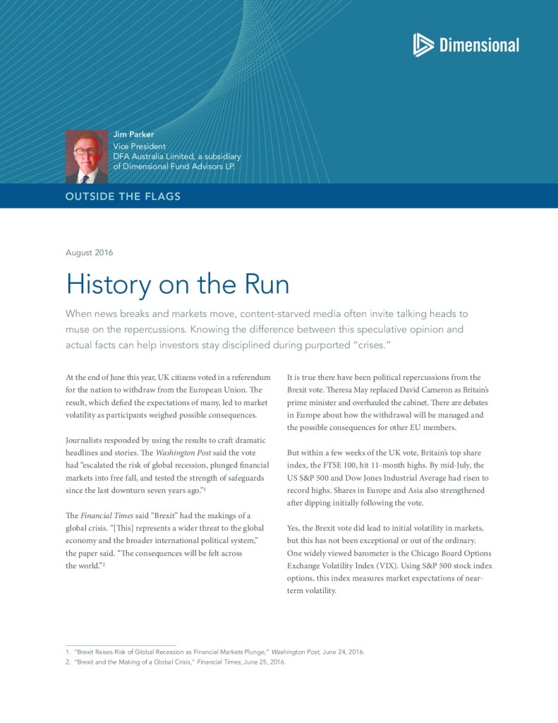 Outside the Flags Jim Parker Dimensional Fund Advisors LP - Mills Wealth Advisors