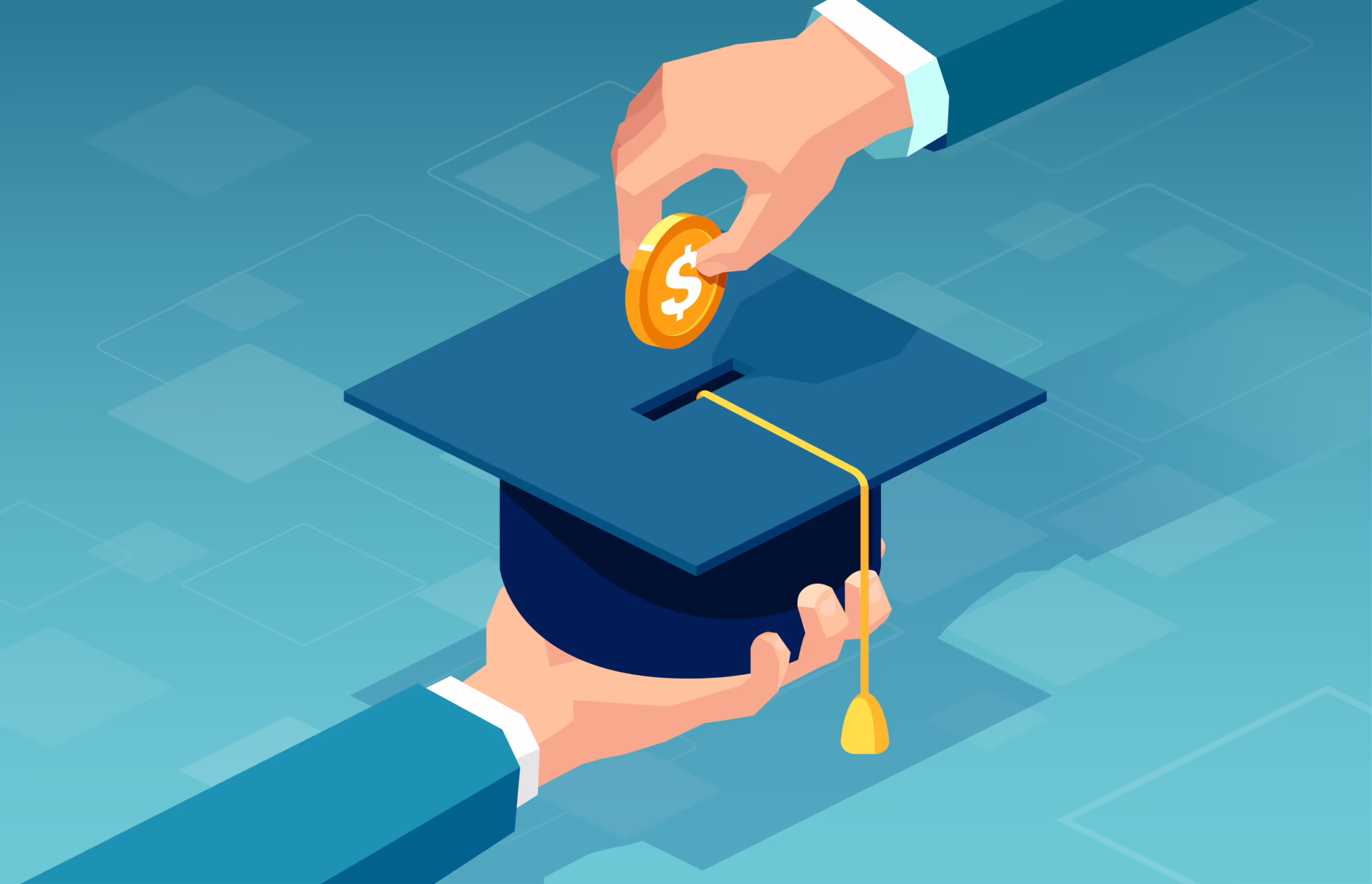 College personal finance graphic