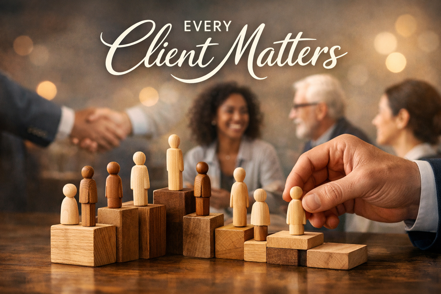 Financial advisor listening intently to a client during a meeting, demonstrating the firm's commitment to respect and dedicated time.