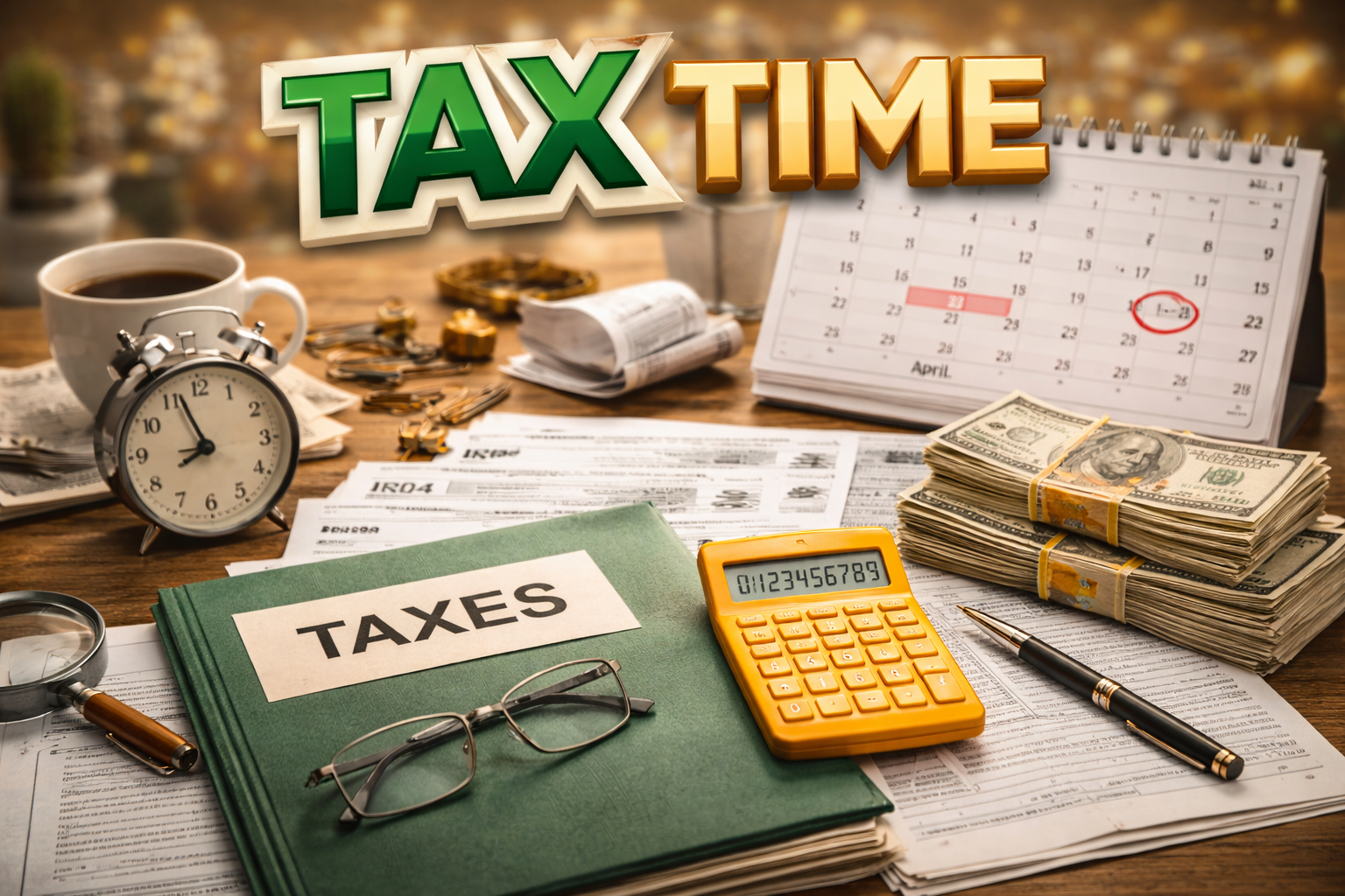 Business owner looking at a calculator, realizing that spending money just for a tax deduction is reducing their net profit.