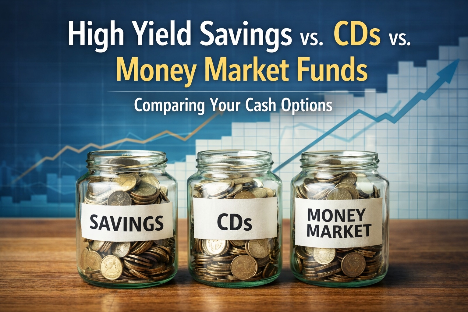 Comparison of High Yield Savings Account vs CD vs Money Market Funds for 2026 cash strategy