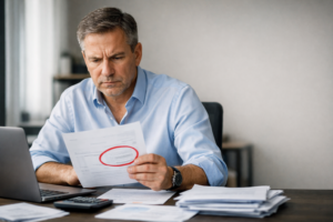 Business owner in Fort Worth, TX reviewing corporate 401(k) fiduciary governance and fees.