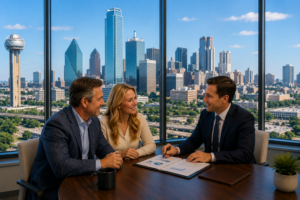 Dallas-Fort Worth skyline representing local DFW wealth management expertise