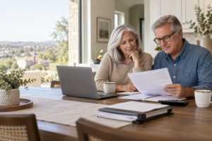 Retiree reviewing Medicare enrollment timing and HSA contributions while working past age 65